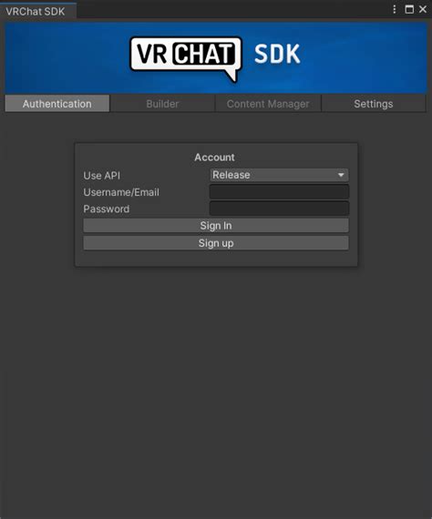 sdk vrchat|vrchat sdk login.